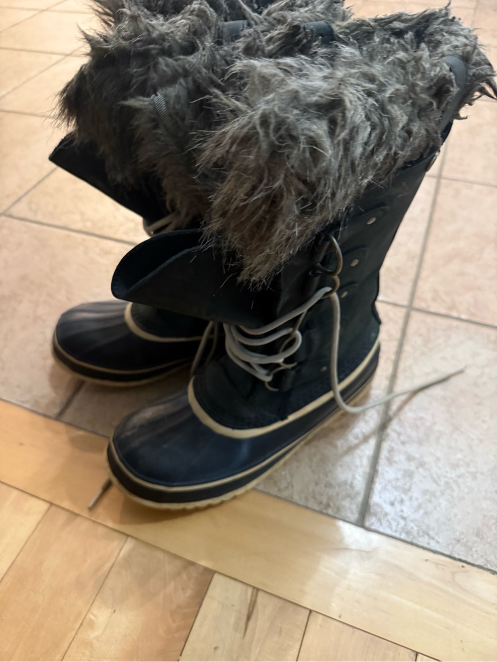Sorel Women’s Waterproof Winter Boots with Faux Fur - Black